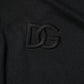 Black Polyester DG Logo Collared Polo T-shirt