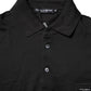 Dark Gray Logo Plaque Cotton Men Polo Shirt T-shirt