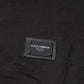 Dark Gray Logo Plaque Cotton Men Polo Shirt T-shirt