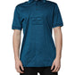Blue Logo Cotton Men Polo Shirt T-shirt