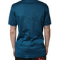 Blue Logo Cotton Men Polo Shirt T-shirt