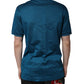 Blue Logo Cotton Men Polo Shirt T-shirt