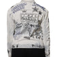 Light Blue Graffiti Button Down Denim Jacket