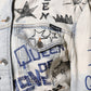 Light Blue Graffiti Button Down Denim Jacket