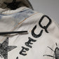 Light Blue Graffiti Button Down Denim Jacket