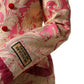 Pink Gold Jacquard Nylon Coat Blazer Jacket
