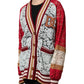Multicolor Floral Lace Cardigan Sweater
