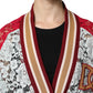 Multicolor Floral Lace Cardigan Sweater