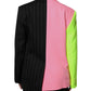Multicolor Patchwork Embellished Coat Jacket