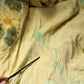 Yellow Floral Print Silk Maxi Long Gown Dress