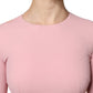 Pink A-line Flare Viscose 3/4 Sleeves Dress