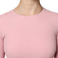 Pink A-line Flare Viscose 3/4 Sleeves Dress