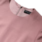 Pink A-line Flare Viscose 3/4 Sleeves Dress