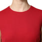Red Wool Sleeveless Knee Length A-line Dress