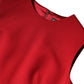 Red Wool Sleeveless Knee Length A-line Dress