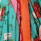 Multicolor Printed Silk Sleeveless Midi Dress