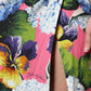Multicolor Floral Side Slit Midi Dress