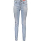 Light Blue Cotton Women Jeans