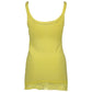 Yellow Cotton Womens Tank with Lace Detail