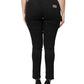 Black Cotton High Waist Skinny Denim Jeans