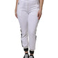 White Cotton Stretch Jogger Sweatpants Pants