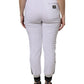 White Cotton Stretch Jogger Sweatpants Pants