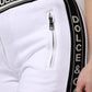 White Cotton Stretch Jogger Sweatpants Pants