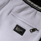 White Cotton Stretch Jogger Sweatpants Pants
