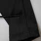 Black Nylon High Waist Slim Fit Pants