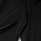Black Nylon High Waist Slim Fit Pants