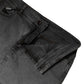 Gray Cotton Stretch Mid Waist Denim Mini Skirt
