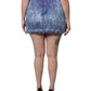 Multicolor Plush High Waist Mini Skirt