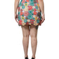 Multicolor Floral Lace High Waist Mini Skirt