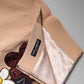Beige Floral High Waist Pencil Cut Skirt