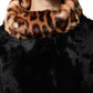 Black Lamb Fur Short Women Coat Jacket