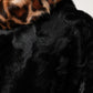 Black Lamb Fur Short Women Coat Jacket