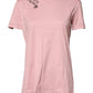 Pink Logo Print Cotton Crew Neck T-shirt