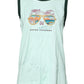Light Green Graphic Print Sleeveless Tank T-shirt