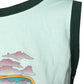 Light Green Graphic Print Sleeveless Tank T-shirt