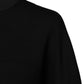 Black Cotton Crew Neck Sweatshirt Sweater