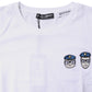 White #DGFamily Cotton Crew Neck T-shirt