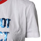 White Graphic Print Cotton Crew Neck T-shirt