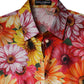Multicolor Floral Cotton Cropped Blouse Top