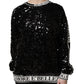 Black DG Queen Sequin Pullover Sweater