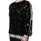 Black DG Queen Sequin Pullover Sweater