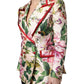 Multicolor Floral Double Breasted Jacket