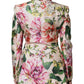 Multicolor Floral Double Breasted Jacket