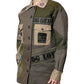 Military Green Cotton Button Down Jacket