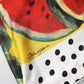 Multicolor Watermelon Collared Shirt Top