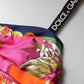 Multicolor Floral Sleeveless Bustier Cropped Top